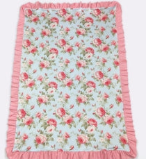 Aqua Rosy Blanket