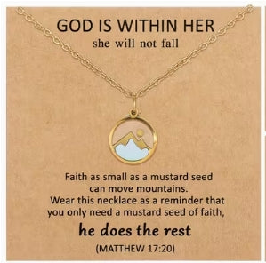 Mustard Seed Necklace Gold