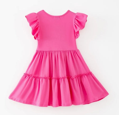 Coquette Bow Sequin Girls Dress