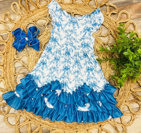Girls Coquette Ruffle Dress