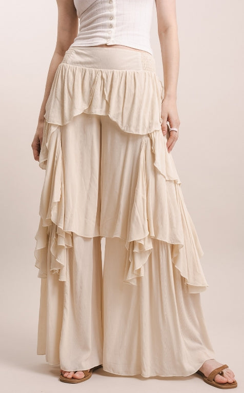Cascading Ruffle Pants