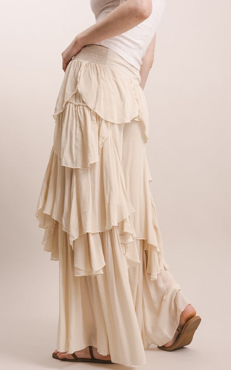 Cascading Ruffle Pants