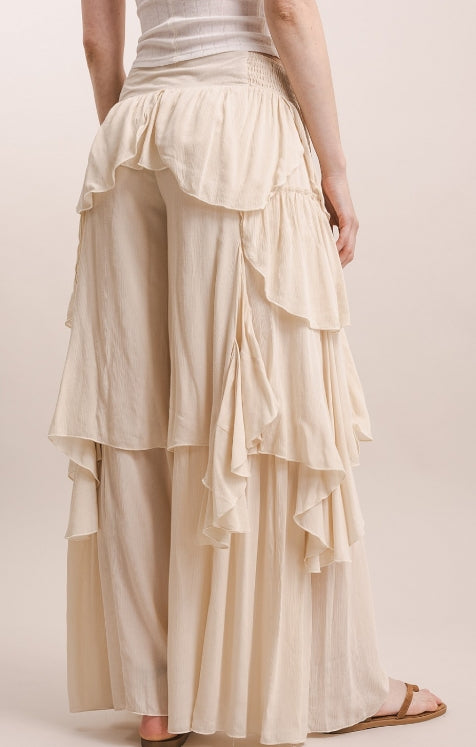 Cascading Ruffle Pants