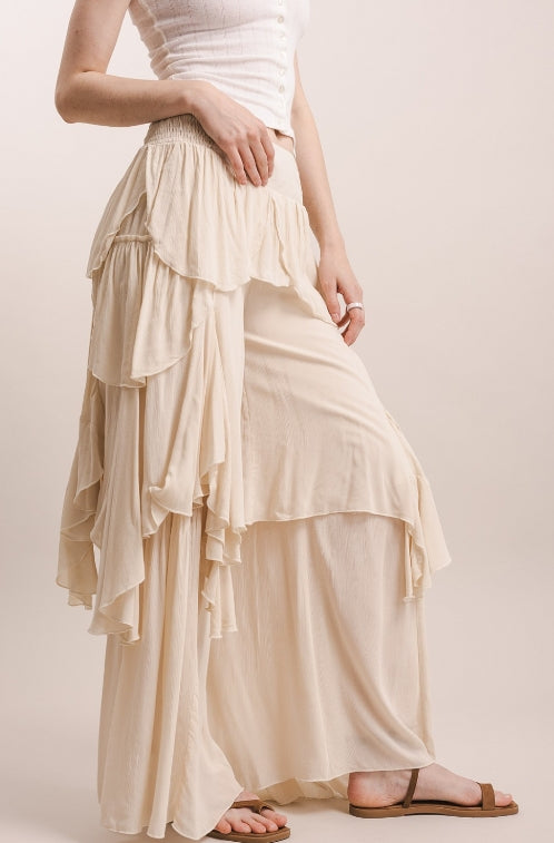 Cascading Ruffle Pants