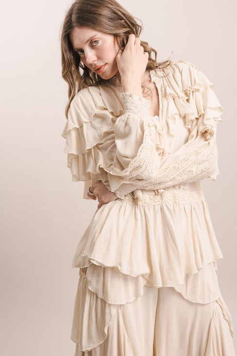 Multi Layered Ruffle Top