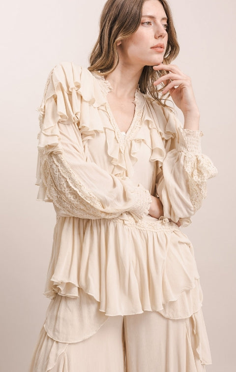 Multi Layered Ruffle Top