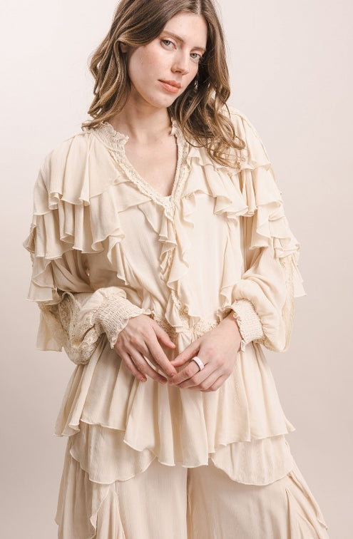 Multi Layered Ruffle Top