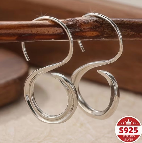 Sterling Twisted Silver Earrings