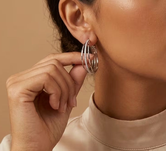 Sterling Hoop Earrings