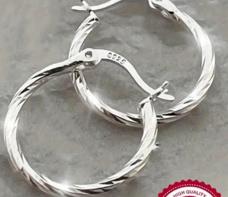 Sterling Small Hoop Earrings