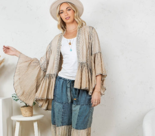 Boho Frill & Flow Kimono