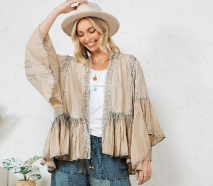 Boho Frill & Flow Kimono
