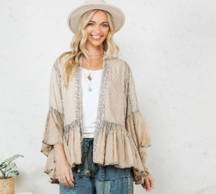Boho Frill & Flow Kimono