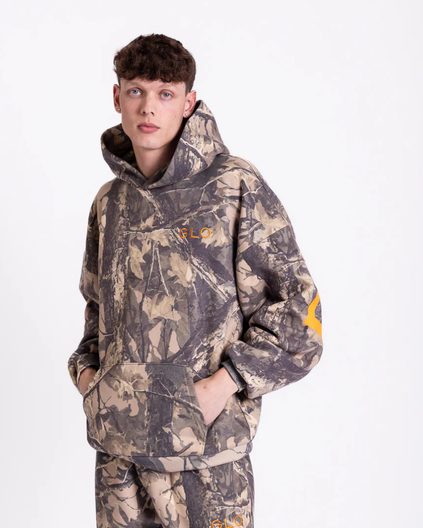GLO-Kingdom Essential Hoodie - Dark Camo