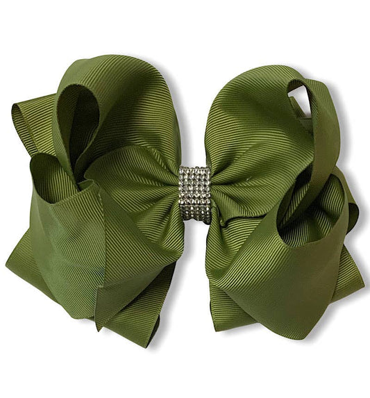 WILLOW RHINESTONE HAIR BOW 7.5"