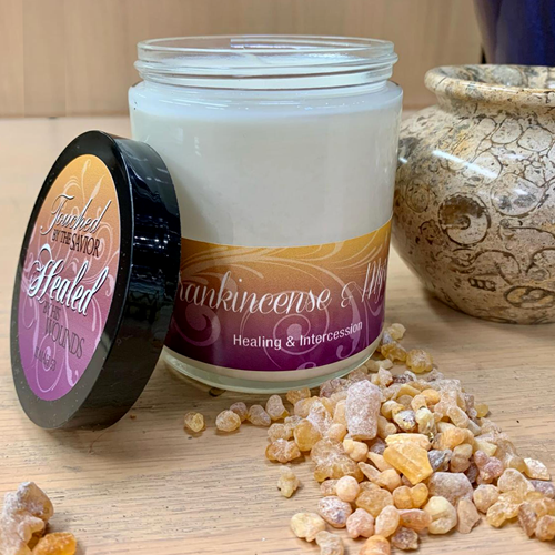 FRANKINCENSE & MYRRH SCRIPTURE JAR 8oz CANDLE