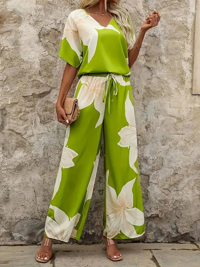 Casual Top and Pants Set