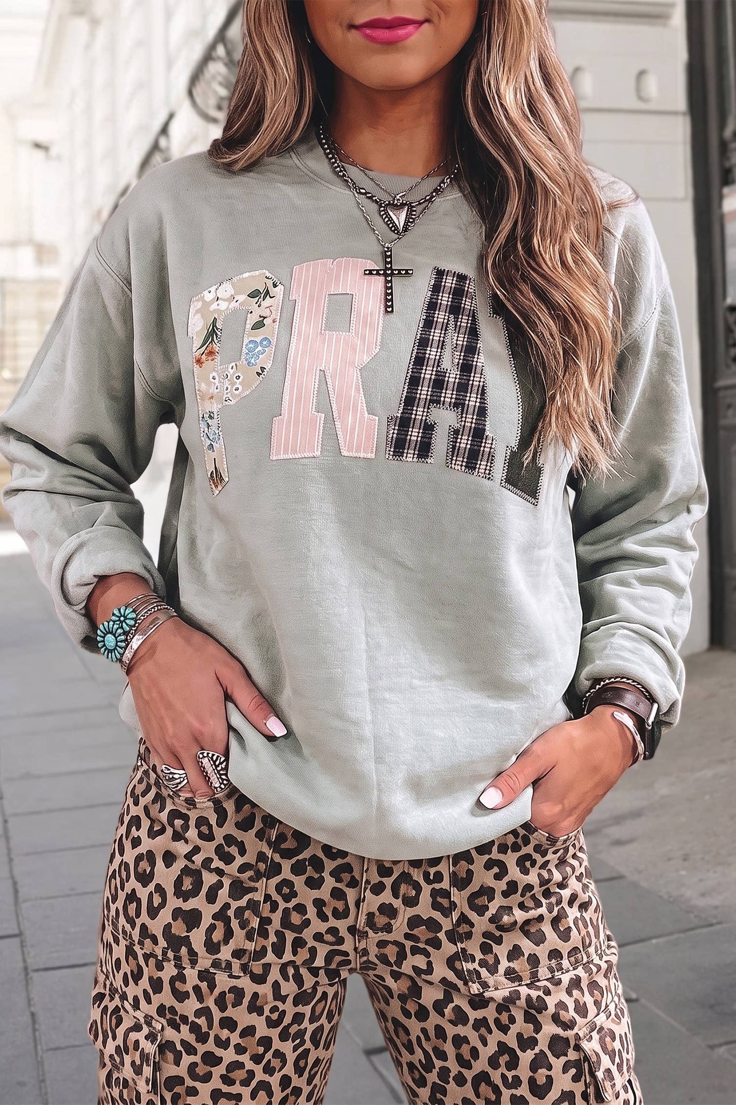 PRAY Letter Sweatshirt
