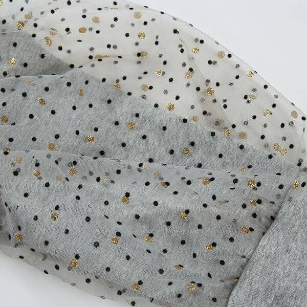 Mesh Polka Dot Top
