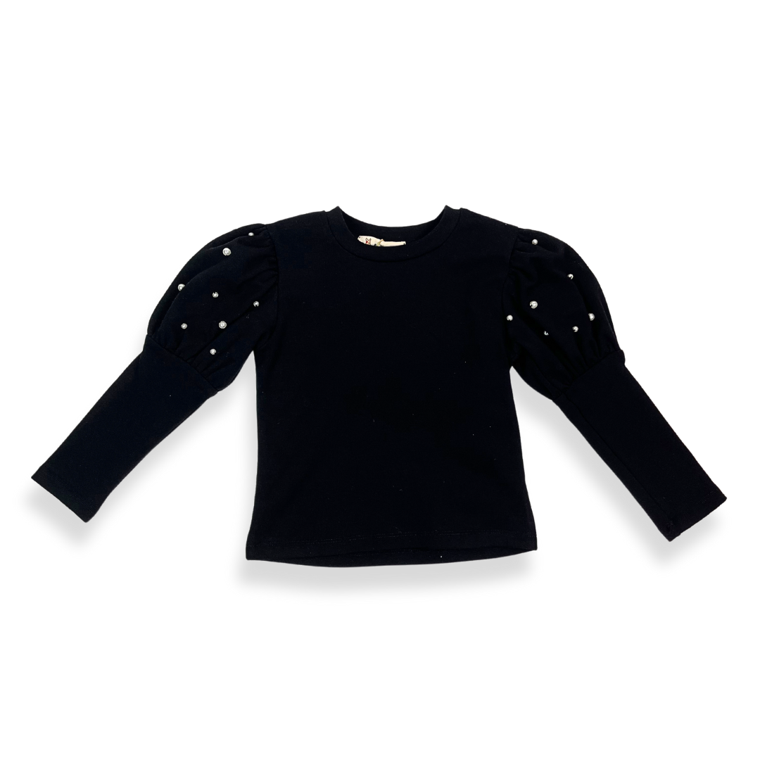 Black Pearl Puff Long Sleeve