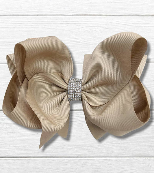 CANDIED GINGER 7 RHINESTONE HAIRBOW.