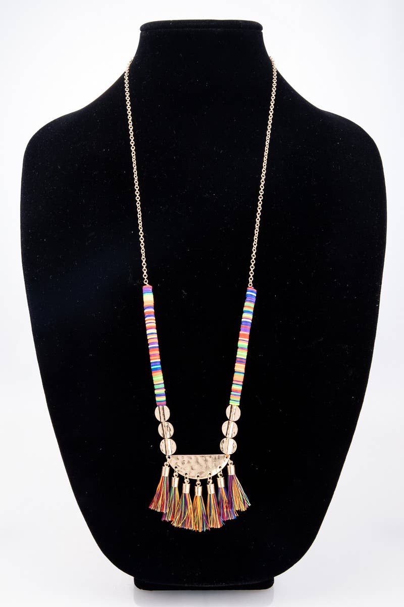 Charm Bib Necklace