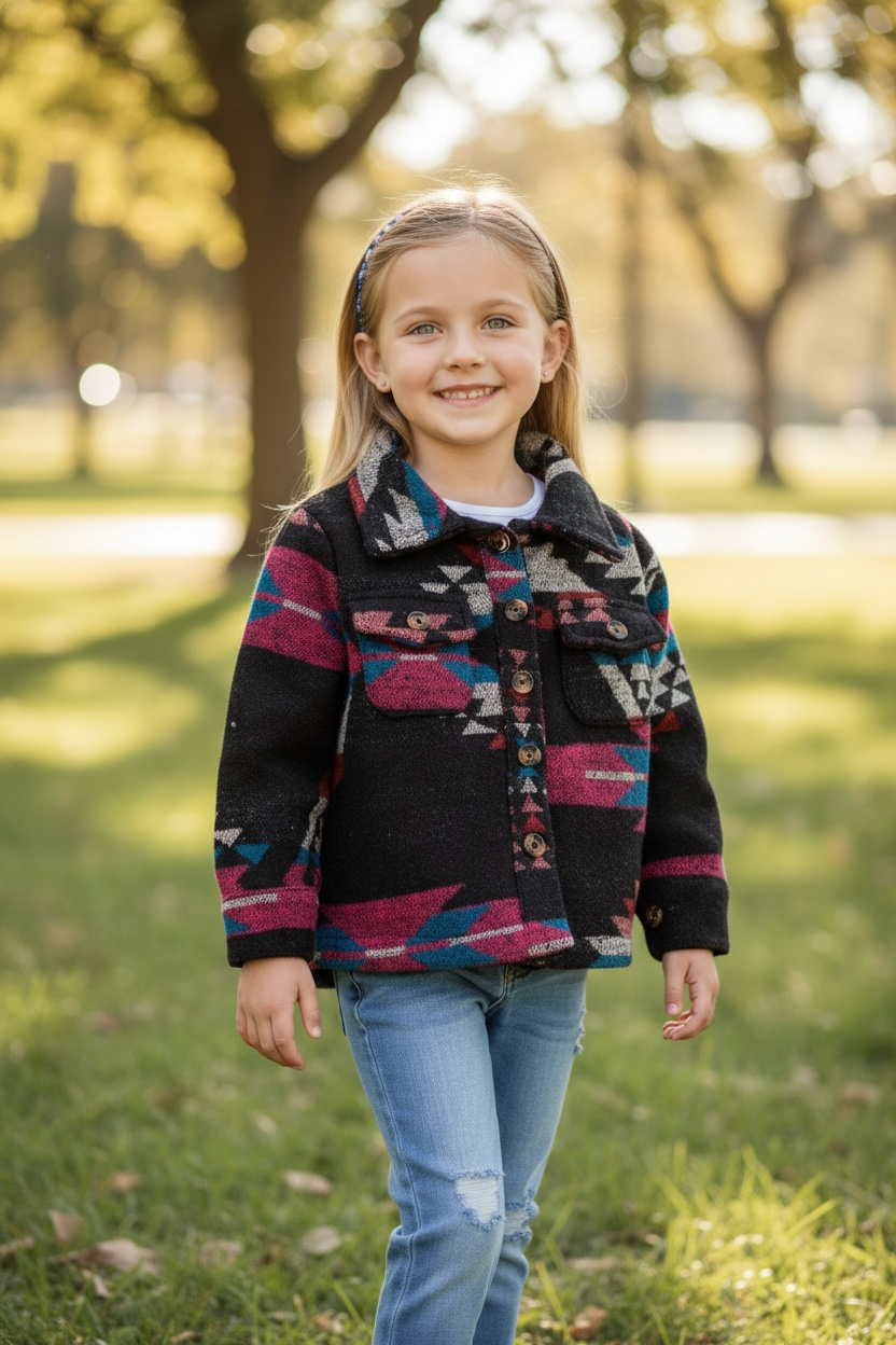 Aztec Girls Shacket