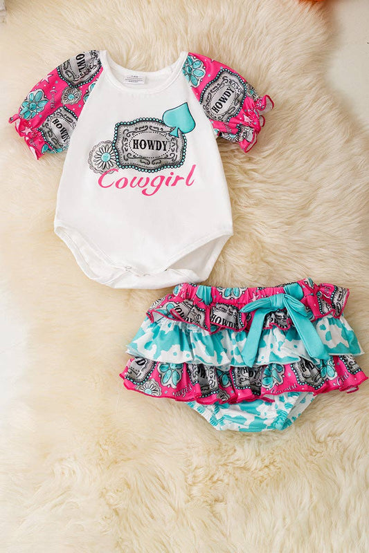 Howdy Cowgirl Onesie & bloomers