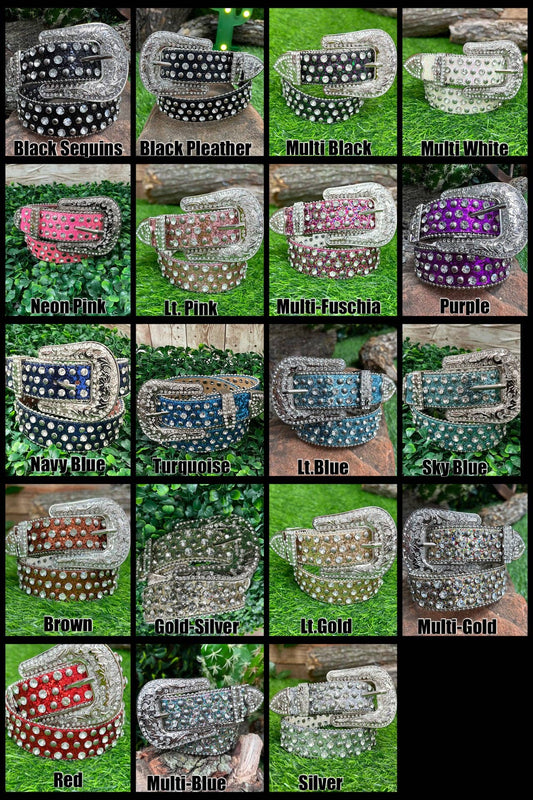 Girls Shimmery Belts