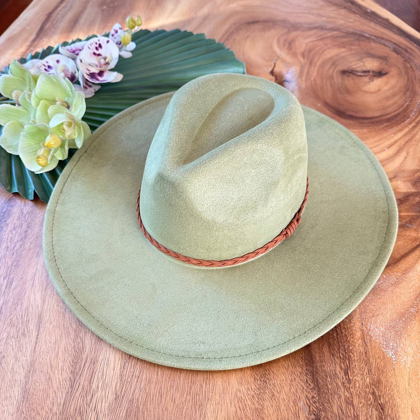 Wide Brim Suede Hat