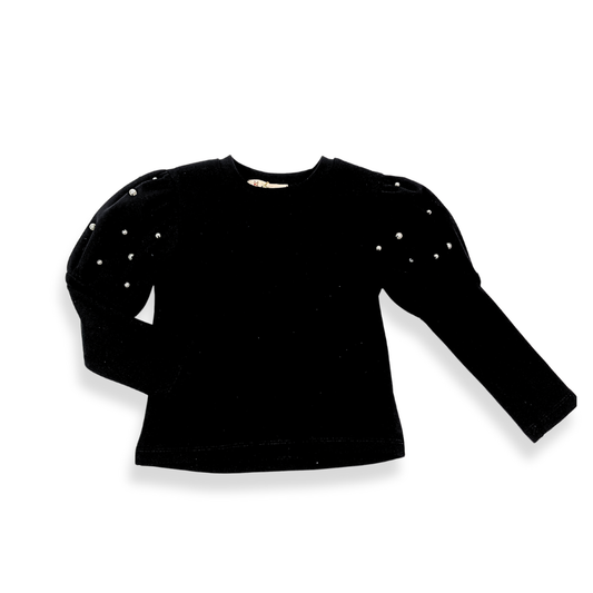 Black Pearl Puff Long Sleeve