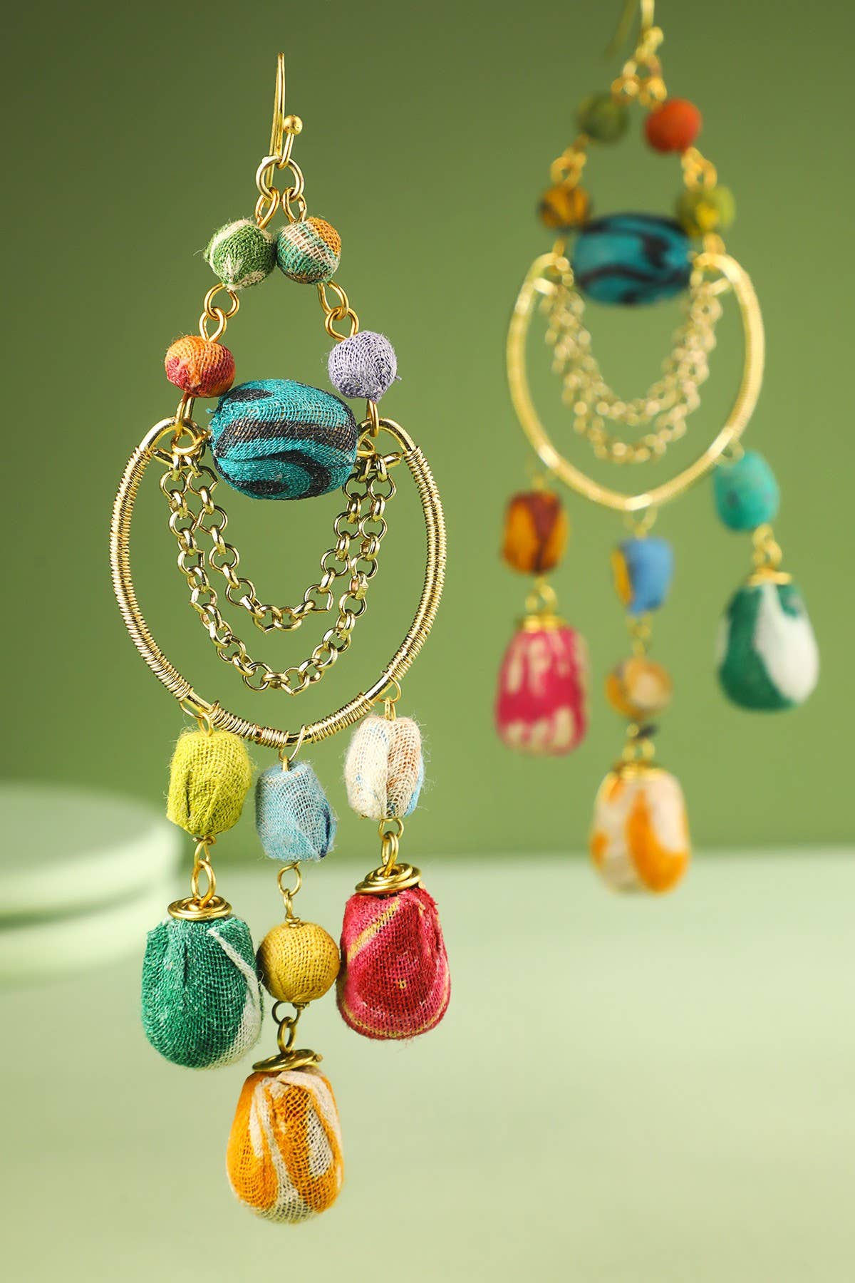 Beaded Chandelier Earrings
