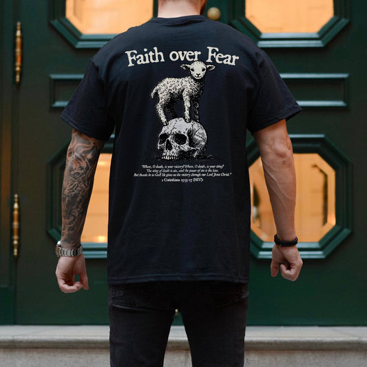 Faith Over Fear Christian Tee