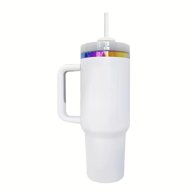 White 40oz Tumbler Engravable