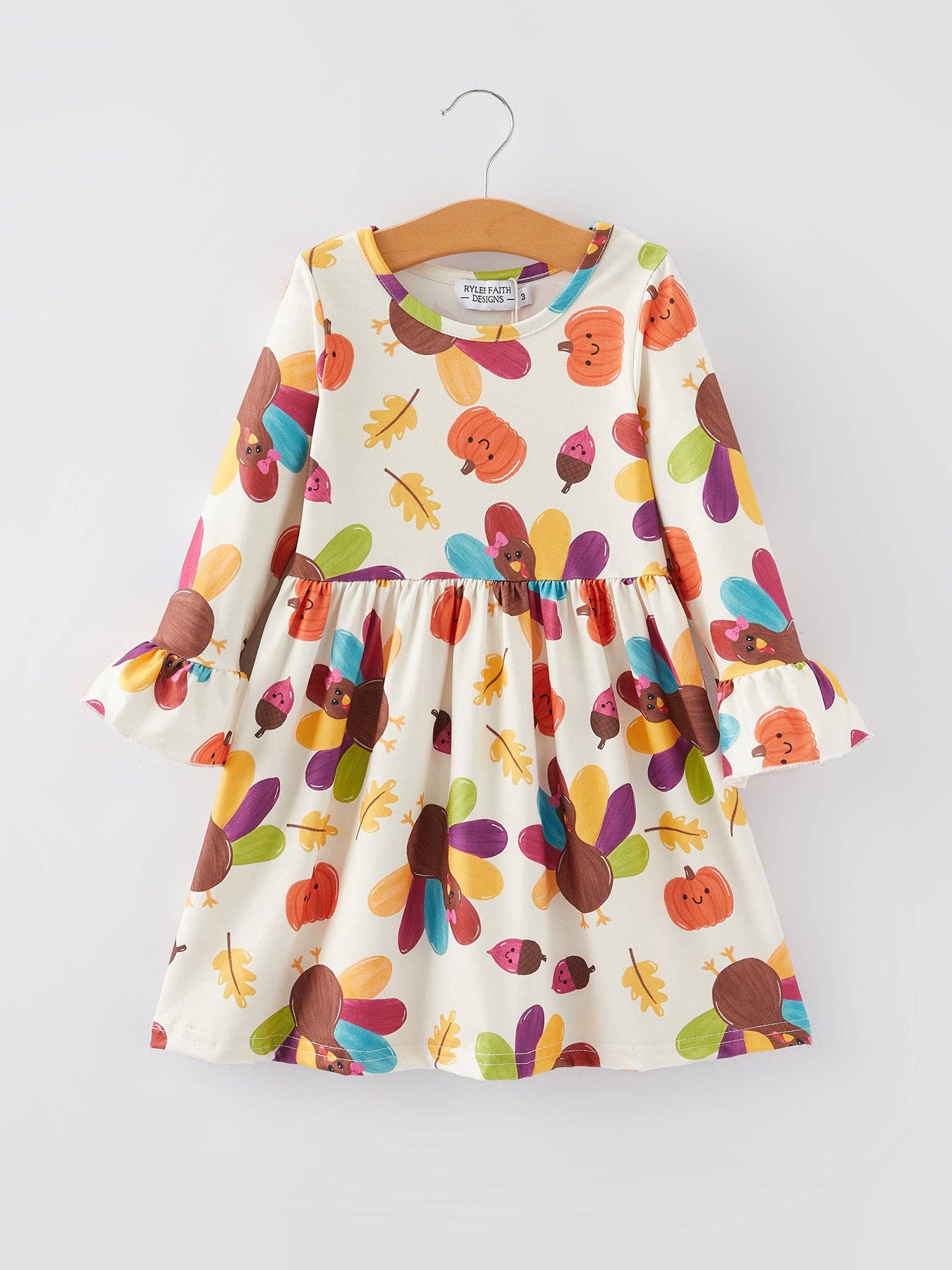 Turkey Print Girls Dress