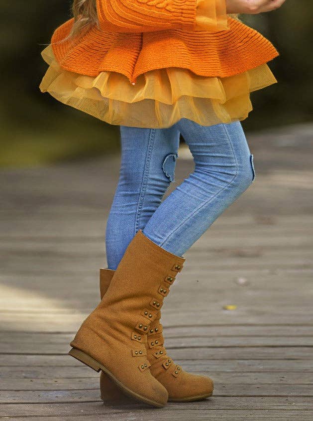 Girls Studded Boots