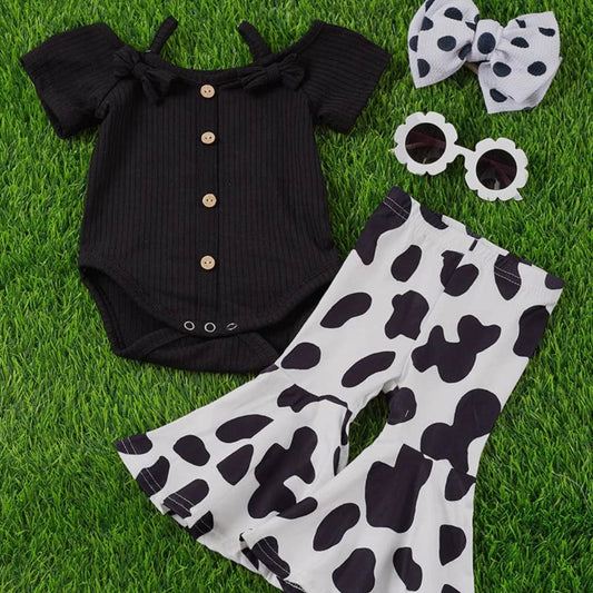 Infant Cow Print Set