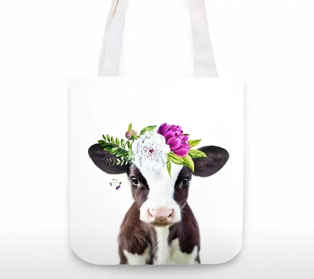 Cow Print Canvas Bags