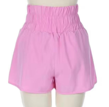 High Waisted Pink Shorts