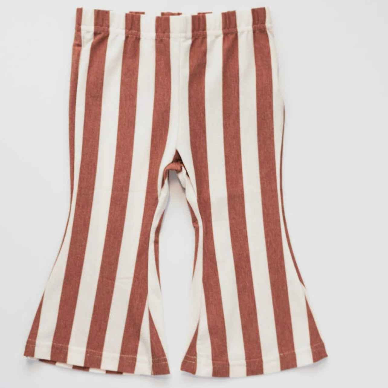 Girls Rust Striped Pants