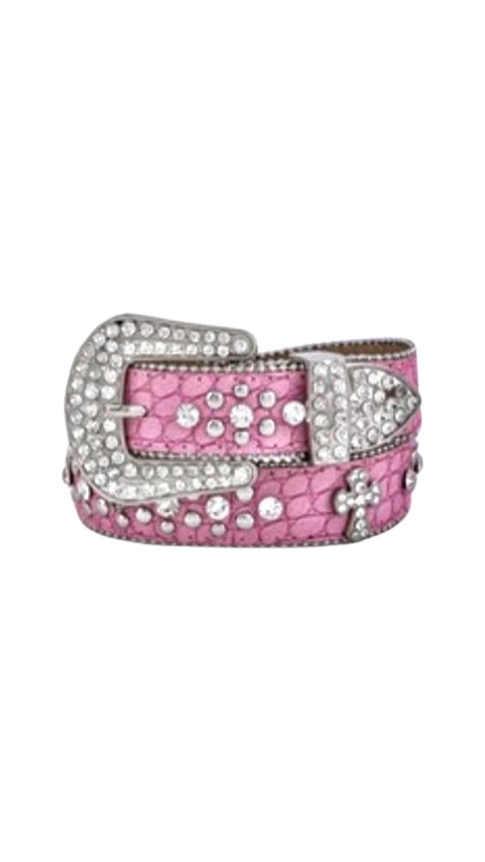 Kids Rhinestone Cross Belt