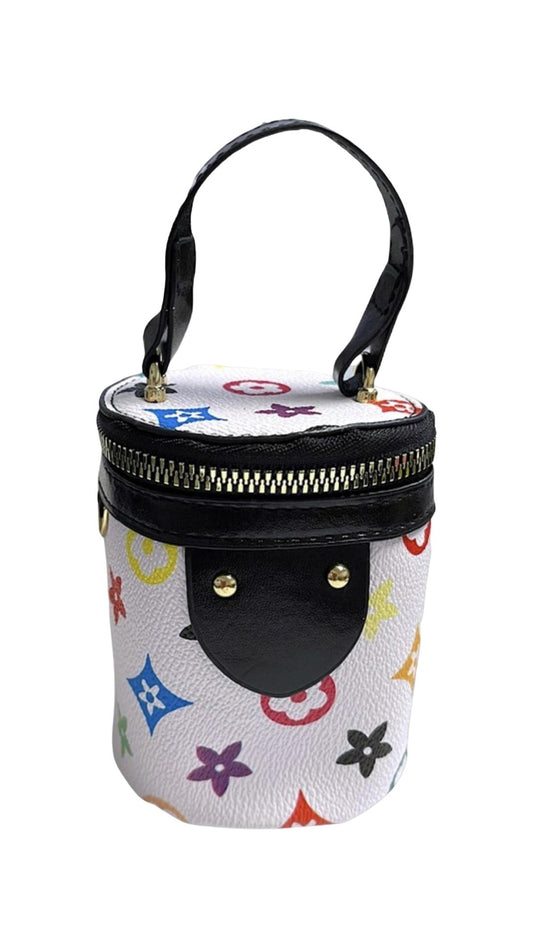 Girls Designer Inspired Cylinder Crossbody Purse