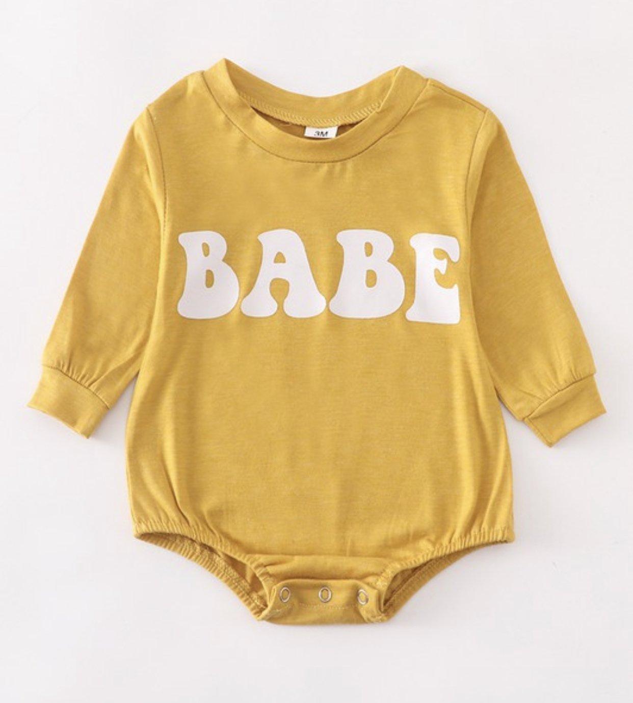 Infant Babe Sweatshirt Romper