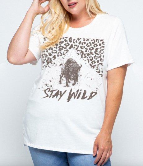 Plus Stay Wild T-Shirt
