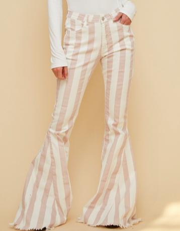 Ivory and Blush Bell Bottoms
