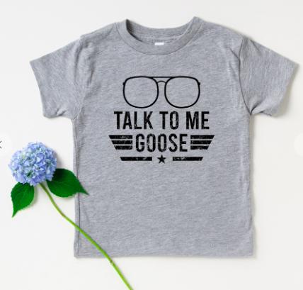 Kids Talk To Me Goose Shirt