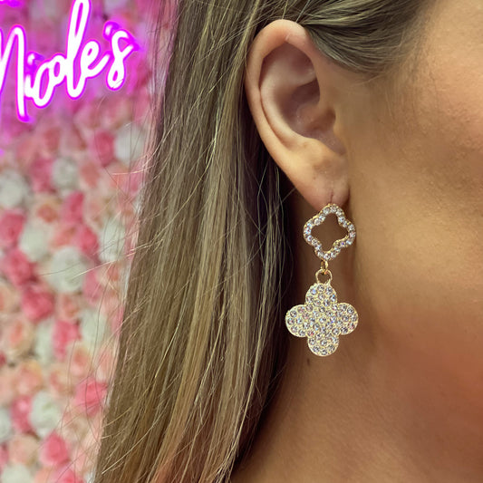 Designer Inspired Flower Earrings