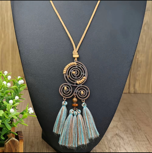 Boho Style Corded Necklace