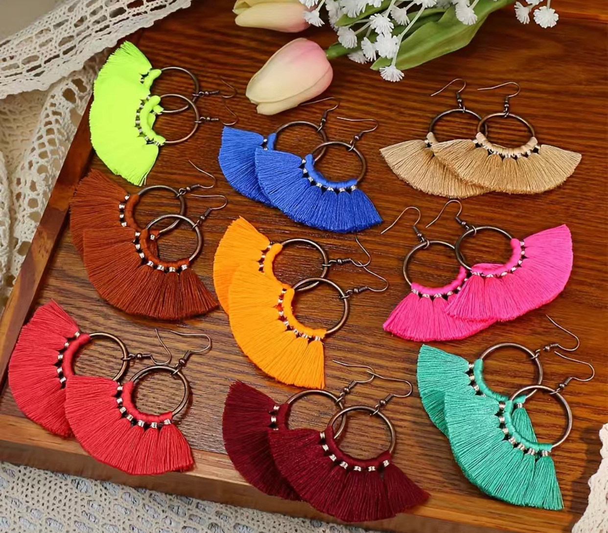 Boho Style Tassel Earrings