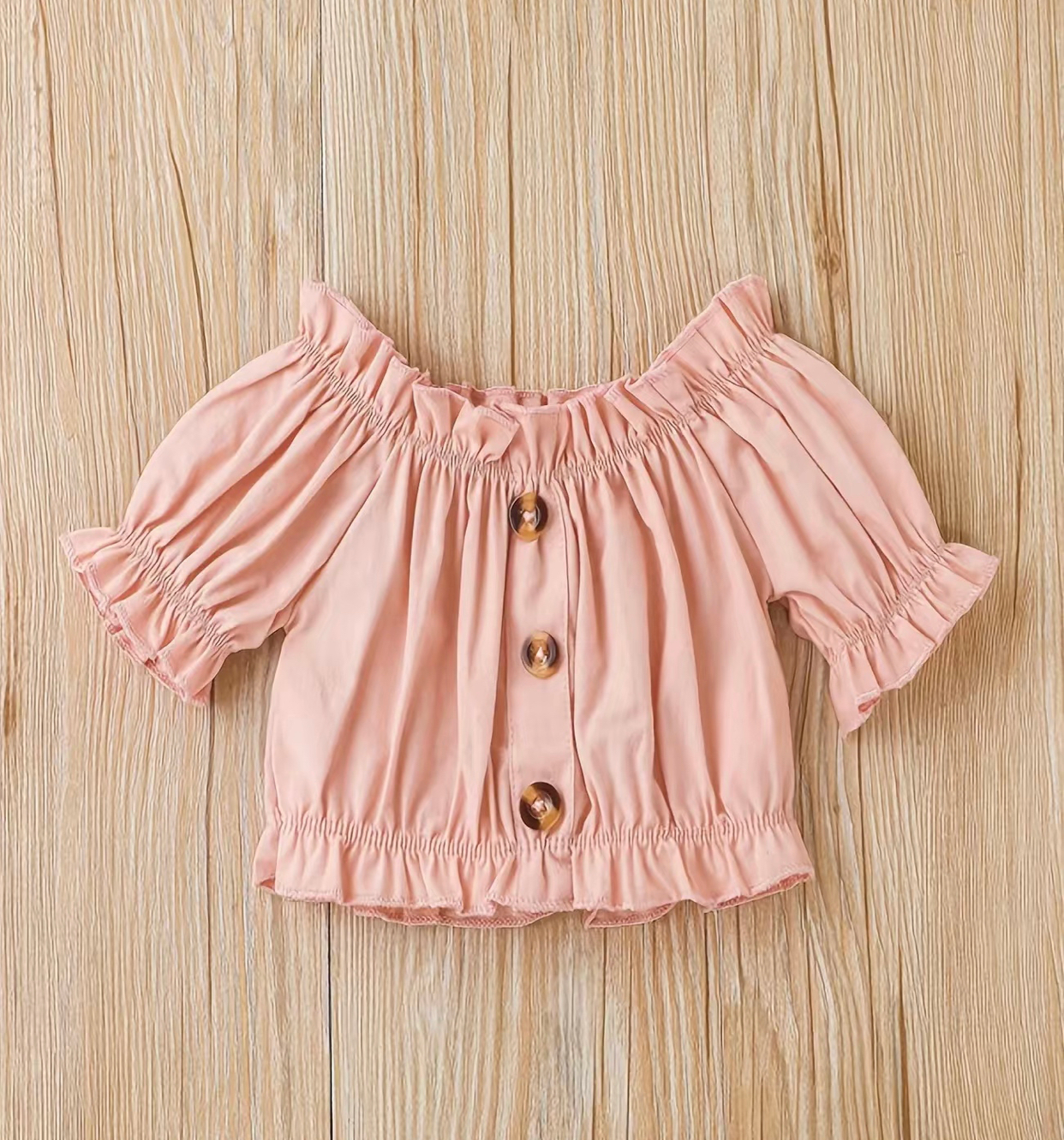 Infant Heart Print Mesh Suspender Skirt Set